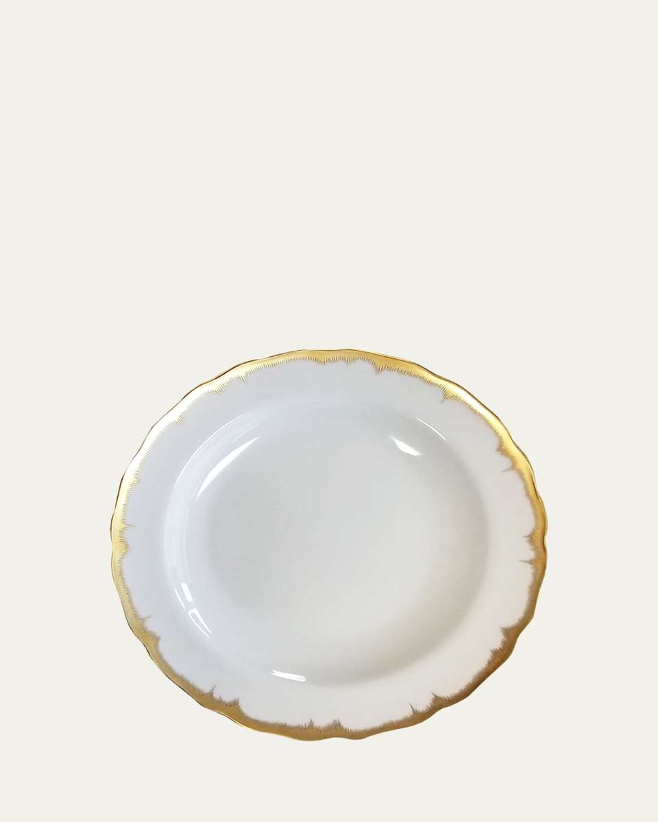Chelsea Feather Gold Dessert Plate